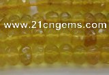 COP1310 15.5 inches 4*6mm faceted rondelle yellow opal gemstone beads