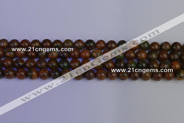 COP1363 15.5 inches 10mm round African green opal beads wholesale