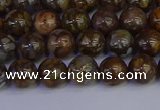 COP1371 15.5 inches 6mm round fire lace opal beads wholesale