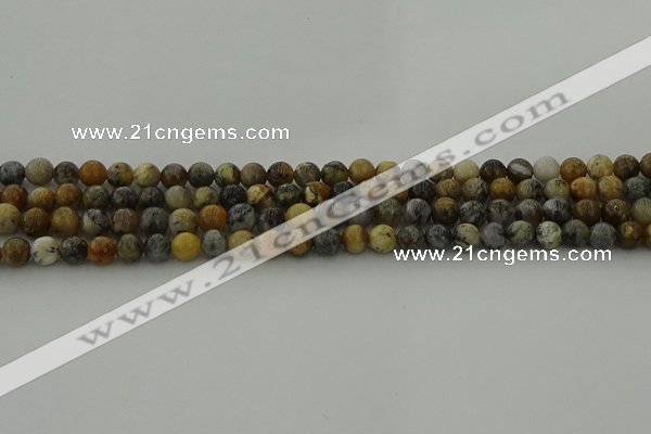 COP1381 15.5 inches 6mm round moss opal gemstone beads whholesale