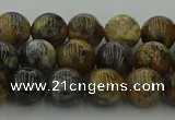 COP1382 15.5 inches 8mm round moss opal gemstone beads whholesale