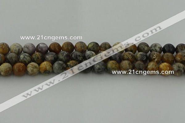 COP1383 15.5 inches 10mm round moss opal gemstone beads whholesale