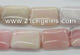 COP14 15.5 inches 15*20mm rectangle natural pink opal beads wholesale