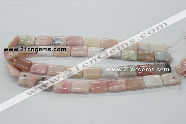 COP14 15.5 inches 15*20mm rectangle natural pink opal beads wholesale