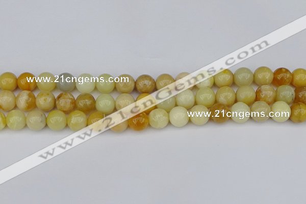 COP1428 15.5 inches 10mm round yellow opal beads wholesale