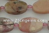 COP1438 15.5 inches 15*20mm oval natural pink opal gemstone beads