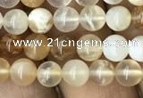 COP1456 15.5 inches 6mm round yellow opal gemstone beads