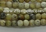 COP1470 15.5 inches 4mm faceted round African opal gemstone beads