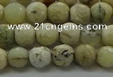 COP1471 15.5 inches 6mm faceted round African opal gemstone beads