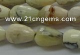 COP1480 15.5 inches 8*12mm faceted teardrop African opal gemstone beads