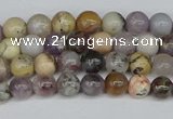 COP1510 15.5 inches 4mm round amethyst sage opal beads wholesale