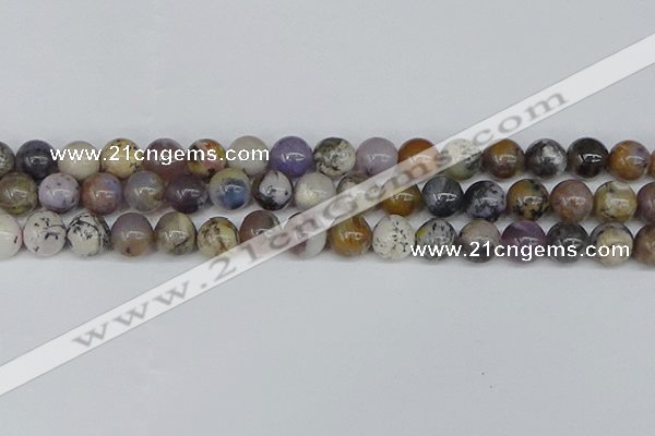 COP1514 15.5 inches 12mm round amethyst sage opal beads wholesale