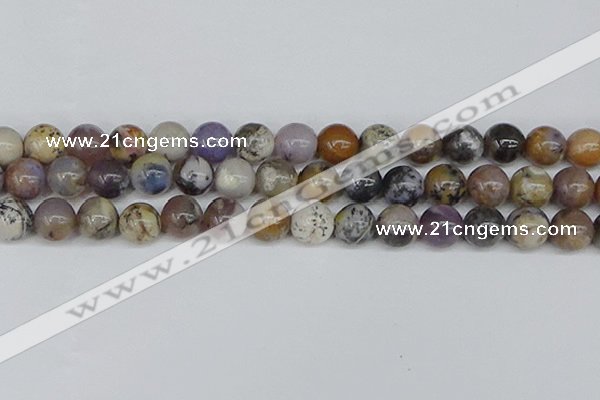 COP1515 15.5 inches 14mm round amethyst sage opal beads wholesale