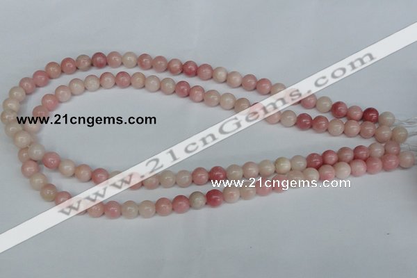 COP152 15.5 inches 8mm round pink opal gemstone beads wholesale