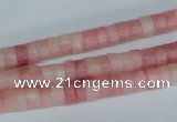 COP156 15.5 inches 4*6mm rondelle pink opal gemstone beads wholesale