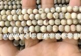 COP1561 15.5 inches 6mm round matte African opal beads