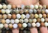 COP1568 15.5 inches 8mm round yellow moss opal beads wholesale