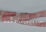 COP157 15.5 inches 4*4mm cube pink opal gemstone beads wholesale