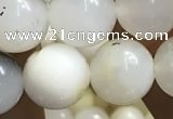 COP1586 15.5 inches 10mm round white opal gemstone beads