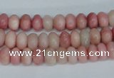 COP159 15.5 inches 5*8mm rondelle pink opal gemstone beads wholesale