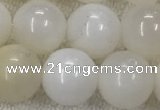 COP1590 15.5 inches 10mm round white opal gemstone beads