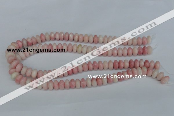 COP160 15.5 inches 6*12mm rondelle pink opal gemstone beads wholesale