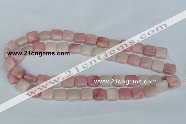 COP161 15.5 inches 12*12mm square pink opal gemstone beads wholesale