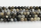 COP1611 15.5 inches 10mm faceted round moss opal beads