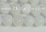 COP1615 15.5 inches 6mm round white opal gemstone beads