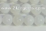 COP1615 15.5 inches 6mm round white opal gemstone beads