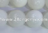 COP1619 15.5 inches 14mm round white opal gemstone beads