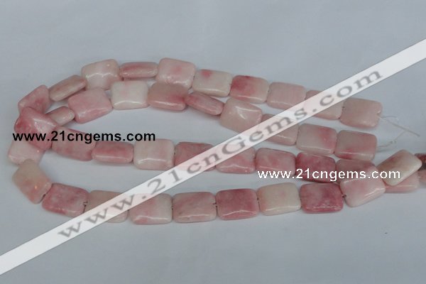 COP164 15.5 inches 30*40mm rectangle pink opal gemstone beads