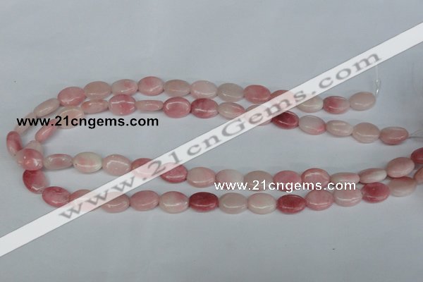 COP165 15.5 inches 10*14mm oval pink opal gemstone beads wholesale