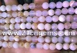 COP1666 15.5 inches 6mm faceted round white opal beads