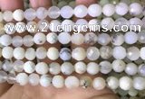 COP1667 15.5 inches 8mm faceted round white opal beads