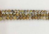 COP1671 15.5 inches 8mm round yellow opal gemstone beads