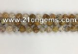 COP1677 15.5 inches 10mm faceted nuggets yellow opal gemstone beads