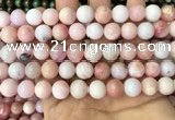 COP1695 15.5 inches 10mm round natural pink opal gemstone beads