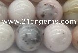 COP1705 15.5 inches 12mm round natural pink opal gemstone beads