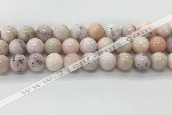 COP1706 15.5 inches 14mm round natural pink opal gemstone beads