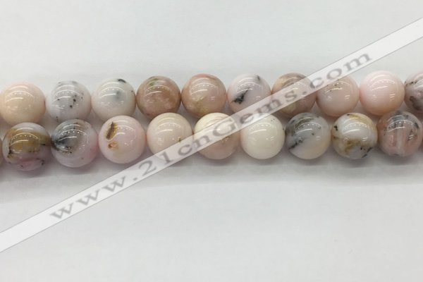 COP1707 15.5 inches 16mm round natural pink opal gemstone beads