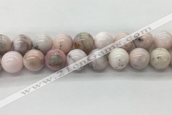 COP1708 15.5 inches 18mm round natural pink opal gemstone beads