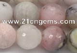 COP1713 15.5 inches 10mm faceted round natural pink opal beads