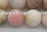 COP1714 15.5 inches 12mm faceted round natural pink opal beads