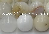 COP1727 15.5 inches 10mm round white opal beads wholesale