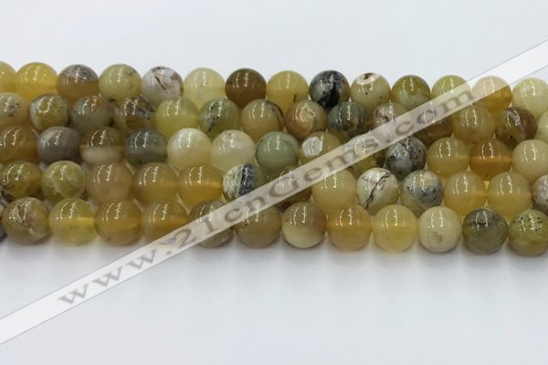 COP1737 15.5 inches 10mm round yellow opal beads wholesale