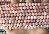 COP1748 15.5 inches 6mm round natural pink opal beads wholesale