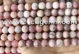 COP1749 15.5 inches 8mm round natural pink opal beads wholesale