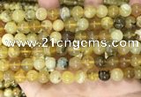 COP1760 15.5 inches 8mm round yellow opal beads wholesale