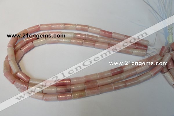 COP180 15.5 inches 8*16mm tube pink opal gemstone beads wholesale